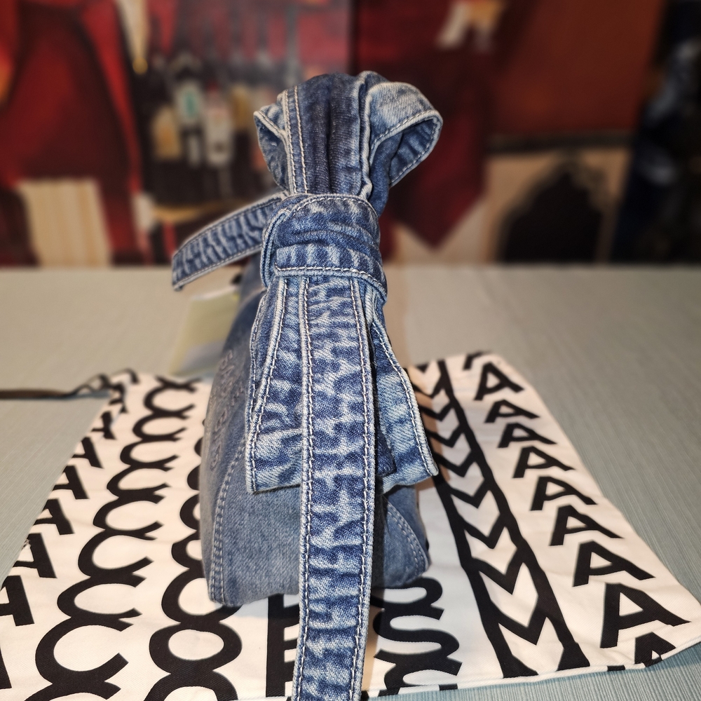 Marc Jacobs Denim Sack Bag with Pouch - Picture 4 of 12